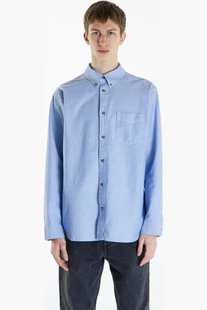 Nike Košile Life Oxford Buttondown Long Sleeve Shirt White/ Game Royal/ Football Grey S