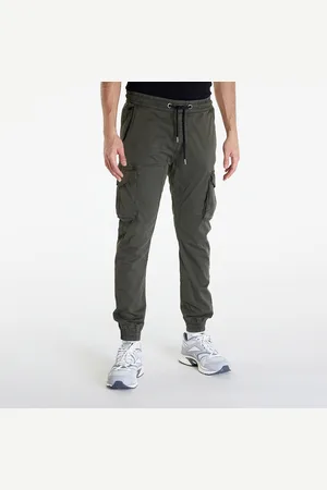 Alpha Industries Kalhoty Alpha Industries Cotton Twill Jogger Grey/ Black S