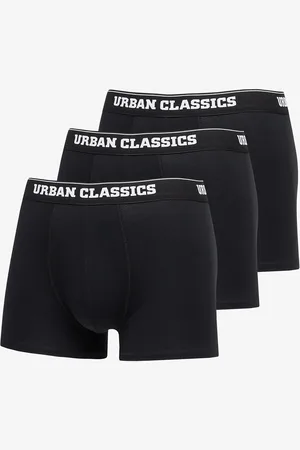 Urban classics Boxerky Organic Boxer Shorts 3-Pack Black/ Black/ Black L