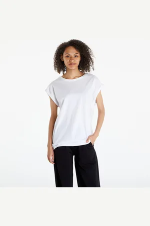 Urban classics Tričko Ladies Extended Shoulder Tee 2-Pack Black/ White L