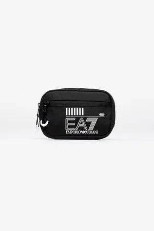 EA7 Taška Unisex Small Pouch Bag Black/ White Logo Universal