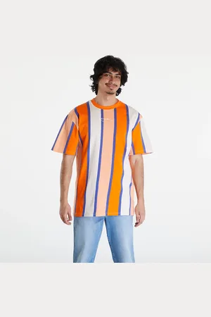 Karl Kani Tričko Small Signature Stripe Tee Orange/ Apricot/ Off White L