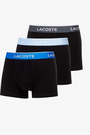Lacoste Boxerky Trunk 3 Pack Black/ Blue S