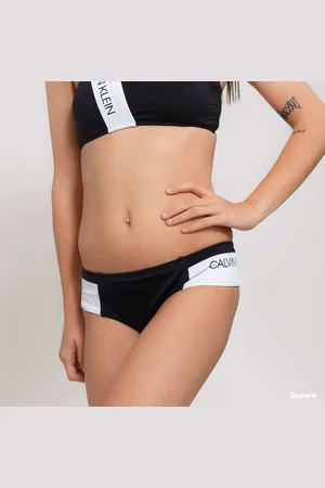 Calvin Klein Plavky Cheeky Hipster - Slip Black/ White XS