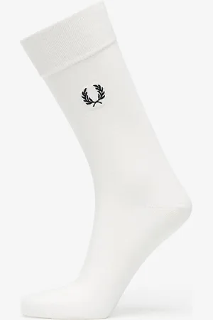Fred Perry Ponožky Classic Laurel Wreath Sock Snow White/ Black 39-42
