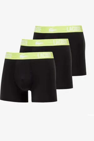 Lacoste Boxerky Trunk 3 Pack Černé/ Žluté M