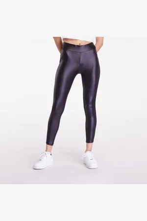 Urban classics Legíny Ladies Synthetic Leather Leggings L