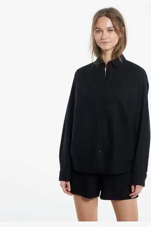 Urban classics Košile Ladies Linen Mixed Oversized Shirt L
