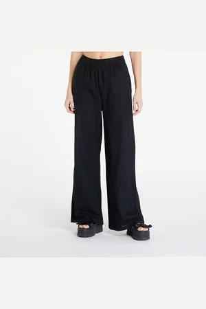 Urban classics Kalhoty Ladies Linen Mixed Wide Pants L