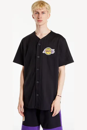 New Era Dres NBA Team Logo Jersey Los Angeles Lakers Black/ True Purple L