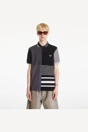 Fred Perry Tričko Beams Striped Panel Fp Polo T-Shirt S