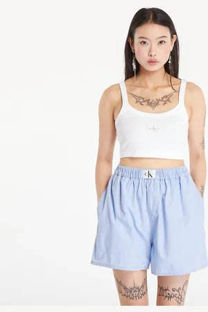 Calvin Klein Tílko Jeans Ribbed Cotton Bralette Top L