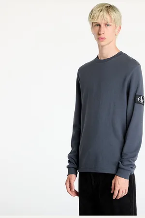 Calvin Klein Tričko Jeans Badge Waffle Longsleeve Tee L
