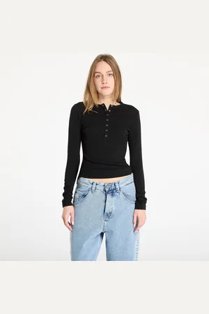 Daily paper Tričko Denise Button Long Sleeve T-Shirt XS