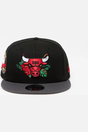 New Era Kšiltovka Chicago Bulls 9FIFTY NBA Floral Snapback Cap Black/ Graphite/Dark Graphite S-M