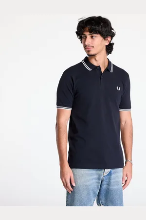 Fred Perry Tričko The Twin Tipped Fp Shirt Navy/ White M