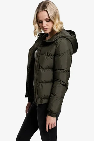 Urban classics Bunda Ladies Hooded Puffer Jacket XS