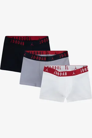 Jordan Boxerky Mens Flight Cotton 3-Pack Trunk Black/ White XXL
