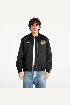 Mitchell & Ness Bunda NHL Team Leader Satin Current Logo Blackhawks Bomber M