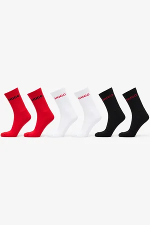 HUGO BOSS Ponožky Rib Logo Socks 6-Pack 43-46
