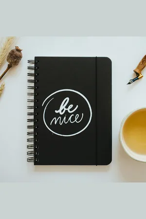 Be Nice EKO blok černý A5 tečkované linky boční vazba Universal