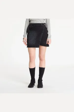 Daily paper Sukně Mongram Wrap Denim Skirt XS