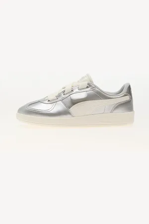 PUMA Tenisky Palermo Wide Lace Metallic Silver-White EUR 38