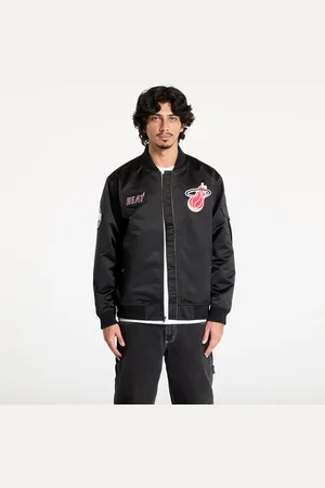 Mitchell & Ness Bunda NBA Team Leader Satin Vintage Logo Heat Bomber L