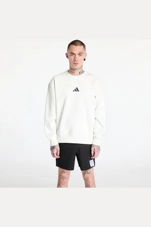 adidas Mikina adidas All Szn Graphic Crewneck Sweatshirt Off White/ Black XL