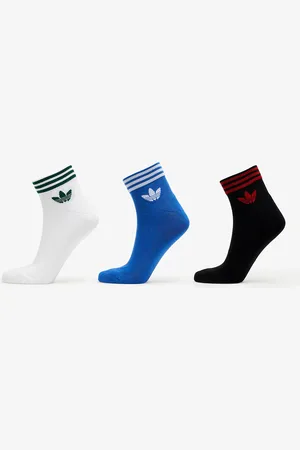 adidas Ponožky adidas Trefoil Ankle Sock Half-Cushioned 3-Pack Black/ Blue/ White M