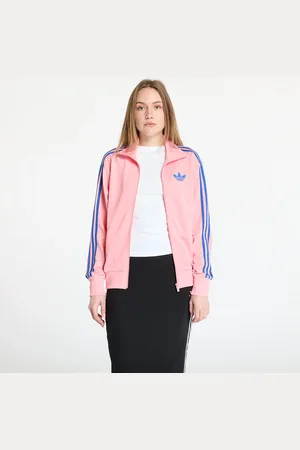 adidas Mikina adidas Firebird Adicolor Classic Loose Tracktop Semi Pink Spark/ Blue L