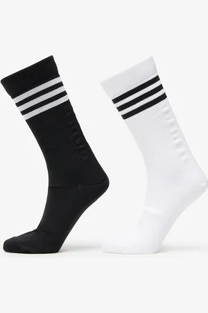 adidas Ponožky adidas 3 Stripes Textured Crew Socks 2-Pack White/ Black S