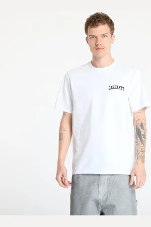 Carhartt Tričko S/S University Script T-Shirt UNISEX White/ Black XS