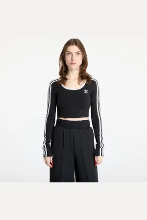 adidas Top adidas Adicolor 3 Stripes Long Sleeve Crop XL