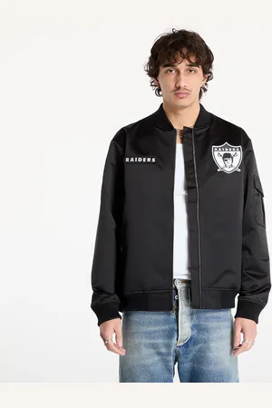 Mitchell & Ness Bunda NFL Team Leader Satin Vintage Logo Raiders Bomber M