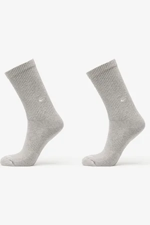 Nike Ponožky Everyday Cushioned Crew Socks 2-Pack Dark Grey Heather/ White S