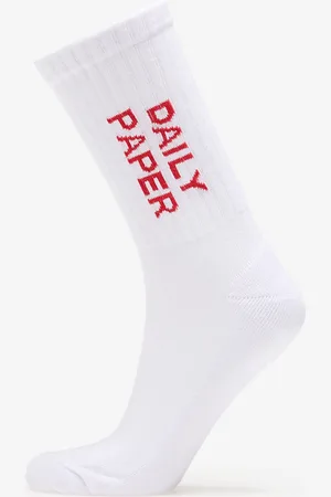 Daily paper Ponožky Logotype Socks White/ Red Universal
