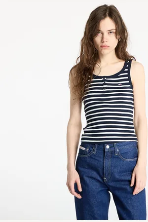 Tommy Hilfiger Tílko Tommy Jeans Slim Button Tank M