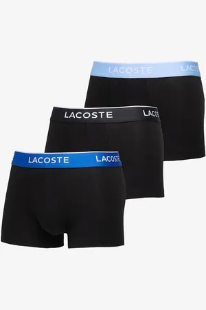 Lacoste Boxerky Cotton Stretch Trunk 3-Pack Black/ Marina/ Overview/ Gra L