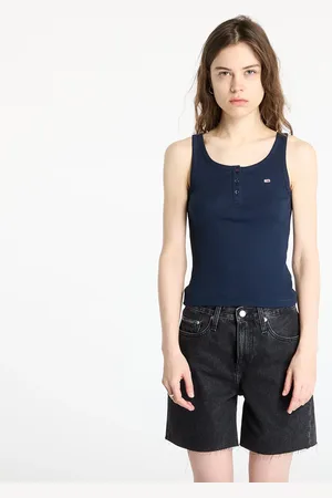 Tommy Hilfiger Tílko Tommy Jeans Slim Button Tank L
