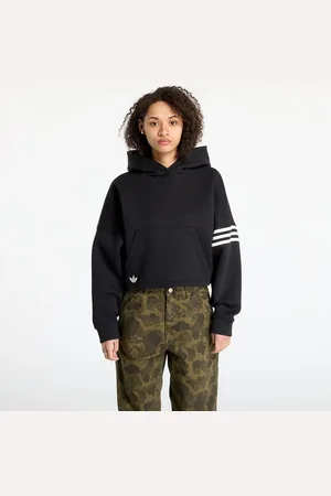 adidas Mikina adidas Neuclassics Hoodie Black/ Cream White XL