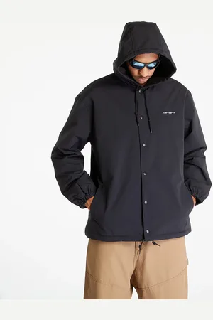 Carhartt Bunda Hooded Coach Jacket UNISEX Black/ White L