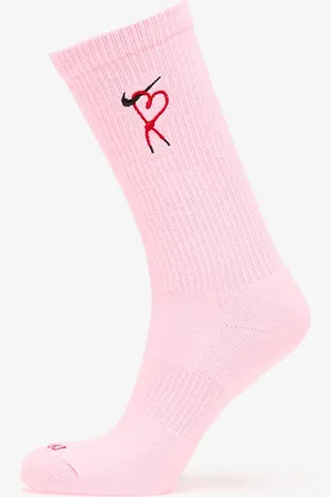 Nike Ponožky Everyday Plus Dri-FIT Cushioned Crew Socks 1-Pack Pink Foam/ University Red/ Black S