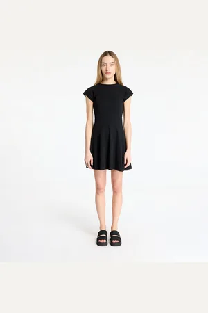 Urban classics Šaty Ladies Skater Rib Dress L