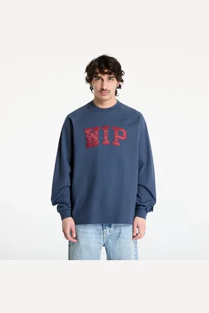 Carhartt Tričko Longsleeve WIP T-Shirt UNISEX Dusky Blue/ Mulberry M