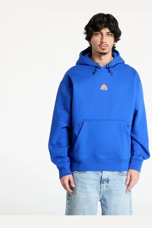 Nike Mikina ACG Therma-FIT Fleece Pullover Hoodie Game Royal/ Safety Orange/ Summit White XS