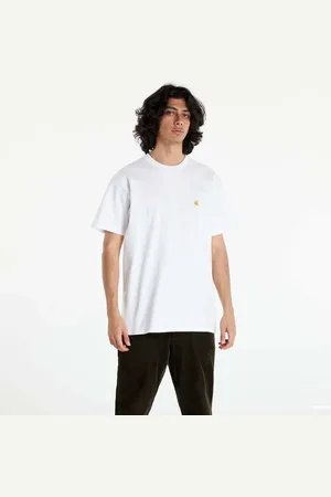 Carhartt Tričko S/S Chase T-Shirt White/ Gold S