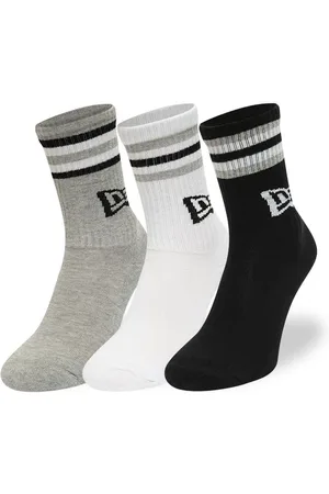 New Era Ponožky Retro Stripe Crew 3-Pack Black/ White/ Gray Universal