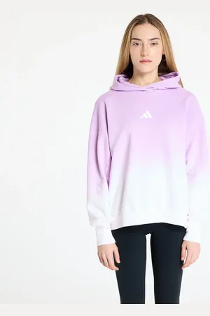 adidas Mikina adidas All Szn Loose Dip Dye Hoodie White/ Bliss Lilac L