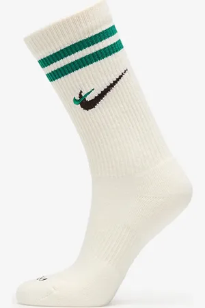 Nike Ponožky Everyday Plus Force Cushioned Crew Socks Sail/ Malachite/ Black S